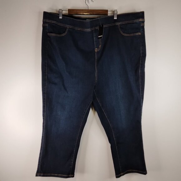 Torrid High Rise Cropped Lean Jean Super Soft Dark Wash Size 5X. NWT - Picture 2 of 13